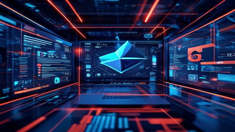 bitmart平台产品特性展示界面，体现科技驱动创新的设计理念